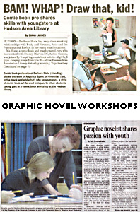 Workshops and lectures for schools, libraries, museums and art centers